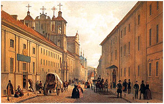 Zygmunt Vogel. Ulica w Wilnie. XIX w.