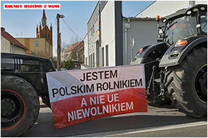 Blokady drogi DK 8 w agiewnikach i Niemczy - 20.03.2024.