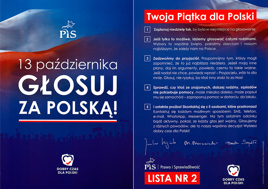 Głosuj za Polską 13.10.2019.