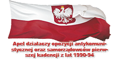 Apel działaczy opozycji antykomunistycznej oraz samorządowców pierwszej kadencji z lat 1990-94 - 29.04.2020.