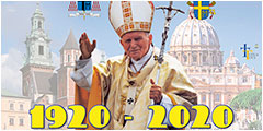 100. rocznica urodzin św. Jana Pawła II Wielkiego - 18.05.2020.