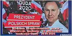 Rodzina, bezpieczestwo, praca, inwestycje, godno - to priorytety Andrzeja Dudy - 20.06.2020.