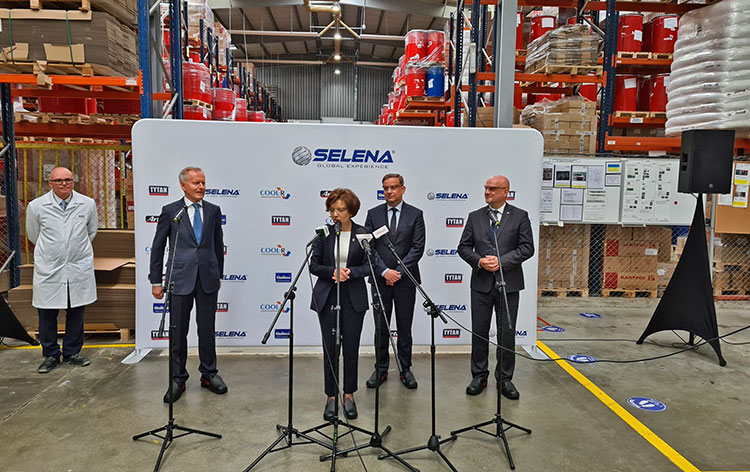 Minister Malg w dzieroniowskiej firmie Selena/Libra sp. z o.o. - 08.06.2020.