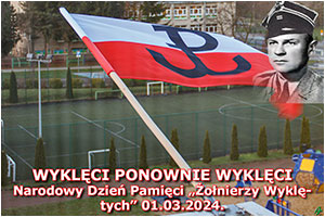 WYKLCI PONOWNIE WYKLCI Narodowy Dzie Pamici „onierzy Wykltych” uroczystoci w Dzieroniowie - 01 marca 2024.
