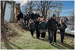 Ceremonia uroczystej prezentacji oznakowania cmentarza ydowskiego w Dzieroniowie - 20.02.2024.