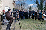 Ceremonia uroczystej prezentacji oznakowania cmentarza ydowskiego w Dzieroniowie - 20.02.2024.