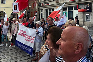 Manifestacja na widnickim Rynku w obronie ksidza Michaa - 08.07.2024. 