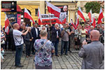 Manifestacja na widnickim Rynku w obronie ksidza Michaa - 08.07.2024. 