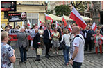 Manifestacja na widnickim Rynku w obronie ksidza Michaa - 08.07.2024. 