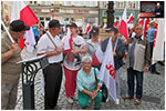 Manifestacja na widnickim Rynku w obronie ksidza Michaa - 08.07.2024. 