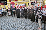 Manifestacja na widnickim Rynku w obronie ksidza Michaa - 08.07.2024. 