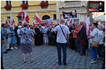 Manifestacja na widnickim Rynku w obronie ksidza Michaa - 08.07.2024. 