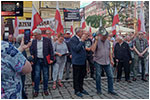 Manifestacja na widnickim Rynku w obronie ksidza Michaa - 08.07.2024. 