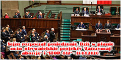 Sejm rozpocz posiedzenie - 16.04.2020.